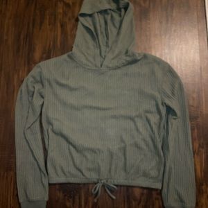Army green hoodie